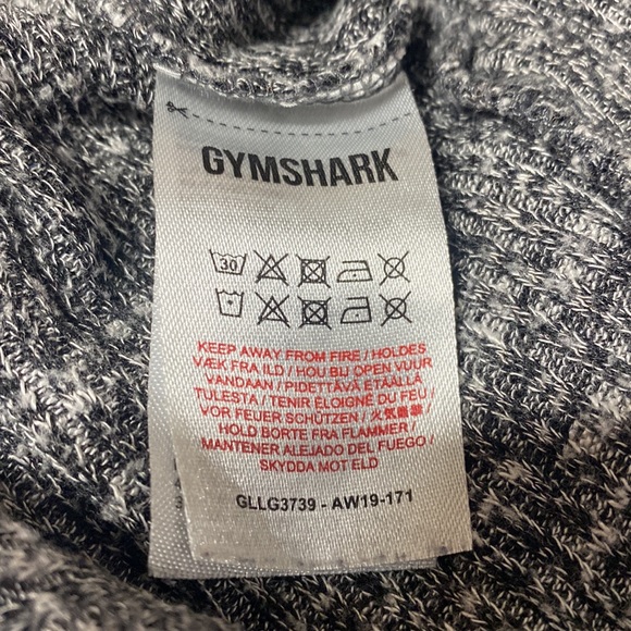Gymshark Slounge Ribbed Leggings Joggers Gray drawstring knit - Picture 3 of 7